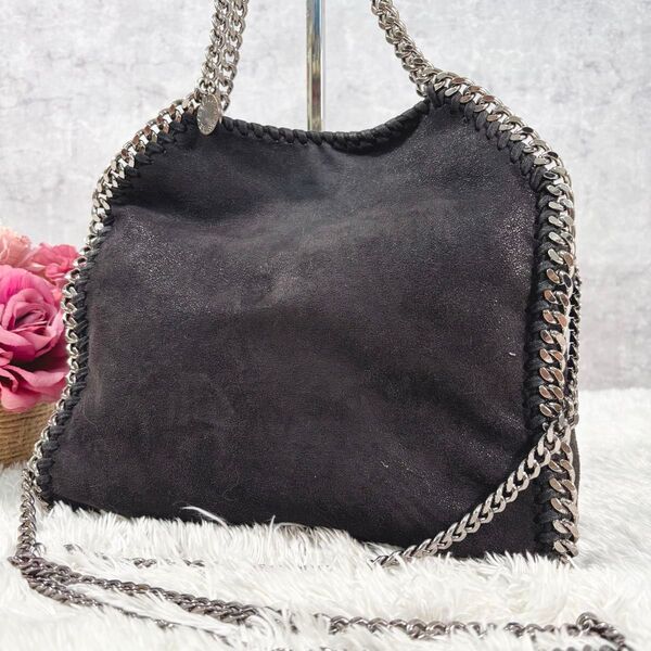 【定番】 ステラマッカートニー ファラベラ 黒 ショルダー チェーン 2way STELLA McCARTNEY ハンドバッグ