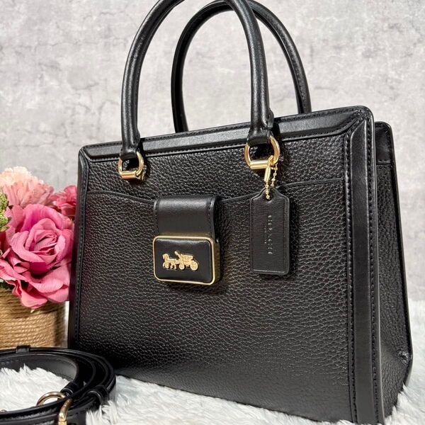 【未使用級】 コーチ ショルダーバッグ 2way グレース キャリーオール COACH 斜めかけバッグ ハンドバッグ トートバッグ