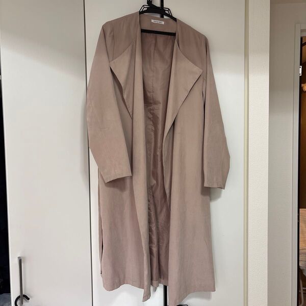 OLIVE des OLIVE オリーブデオリーブノーカラーコート ベージュ