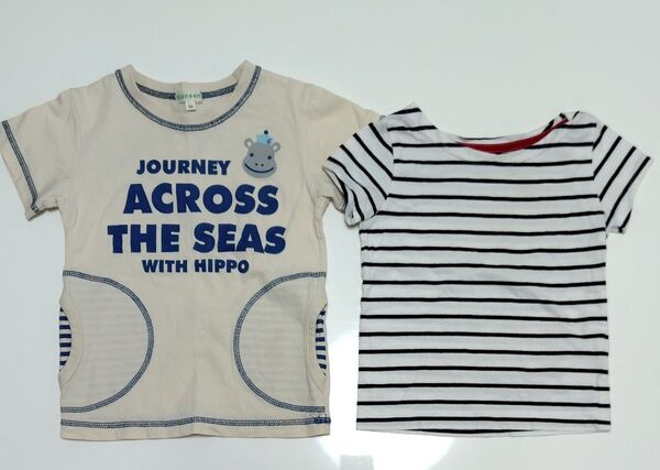 Tシャツ2枚セット。90センチ、100センチ