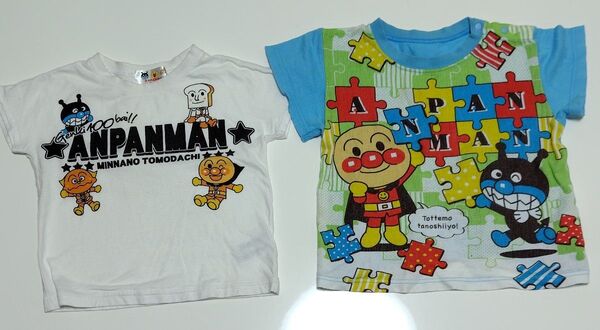アンパンマンTシャツ2枚セット、90センチ