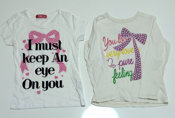 Tシャツ2枚セット、130.140センチ