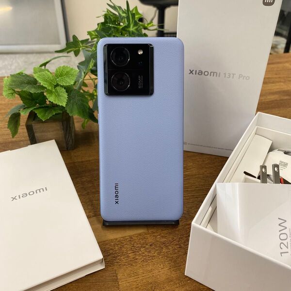 新品同様 Xiaomi 13T Pro 12GB RAM 256GB ROM Alpine Blue SIMフリー