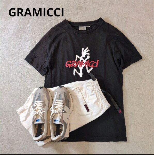 GRAMICCI グラミチ 胸ロゴ 半袖Tシャツ 黒 ブラック
