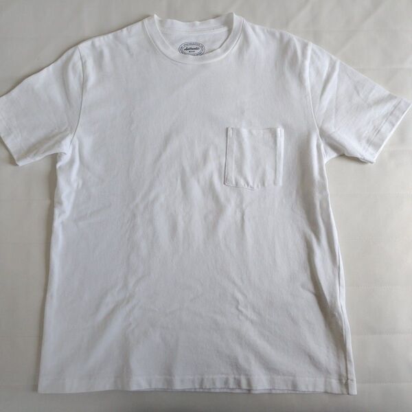 ユナイテッドアローズグリーンレーベルリラクシング Tシャツ ポケット付き 白