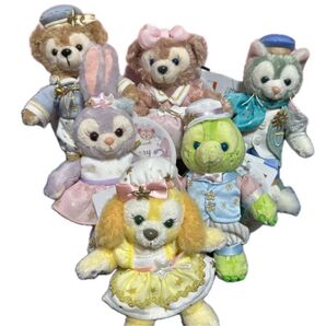 ダッフィースターリードリームスぬいぐるみバッチ シェリーメイ ジェラトーニ ステラルー クッキーアン オルメル タグ付き6個セット