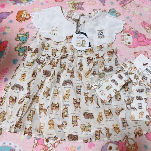 バースデイcottoli yukiemon ブラウス リボンヘアゴムセット 新品