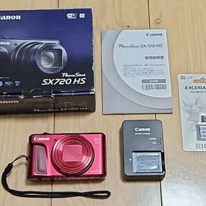 Canon PowerShot SX720HS 極上品 純正バッテリー 充電器 ストラップ おまけ付き