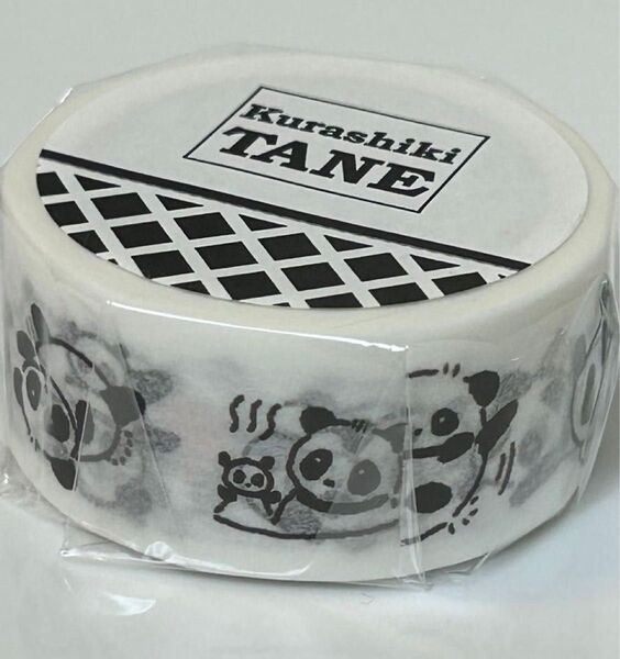 カモ井加工紙 マスキングテープ PANDA TANE 20mm幅 パンダ柄