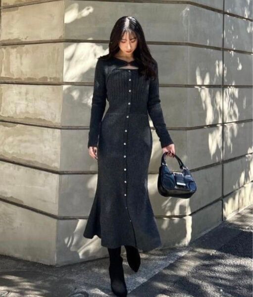 「完売品」many way カーデセットニットワンピース リエンダ rienda 大人可愛い