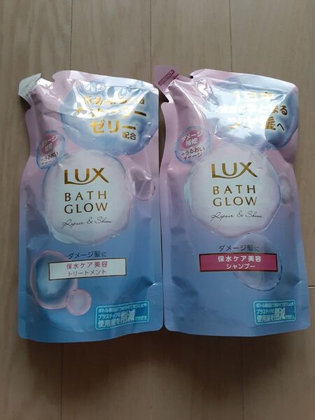 LUX バスグロウ リペア&シャイン シャンプー トリートメント 詰め替え 350g×各1個