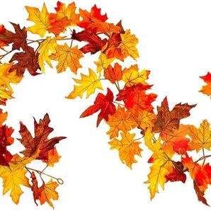 もみじ 紅葉 造花 秋 ガーランド 人工観葉植物 季節飾り 家の装飾 造花藤