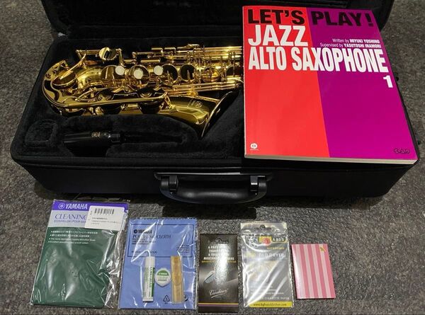 【新品未使用 別売品豪華セット】 Yamaha YAS-280 alto sax サックス +メンテナンス用品+教本 セット