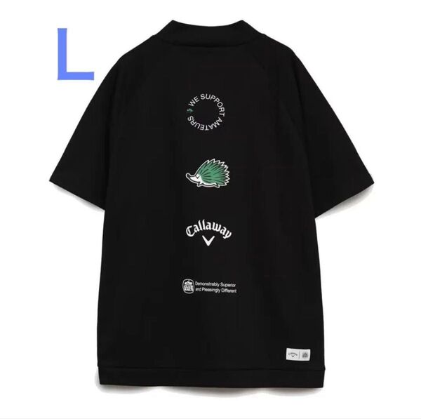 Callaway CLUBHAUS MockNeck Shirts サイズ:L クラブハウス キャロウェイ 半袖モックネックシャツ
