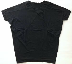 Esen Sation チュニック ビッグシルエット Tシャツ ポケット付き　　ブラック 柳3121