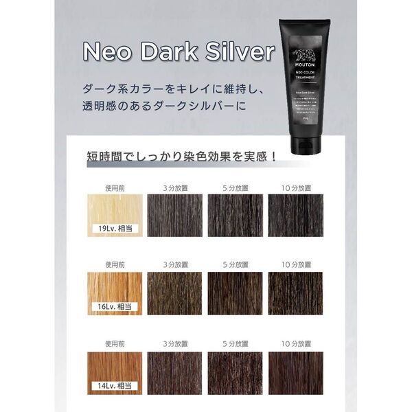 ムートン■ネオンカラートリートメント■ダークシルバー■美容室専売品■250g