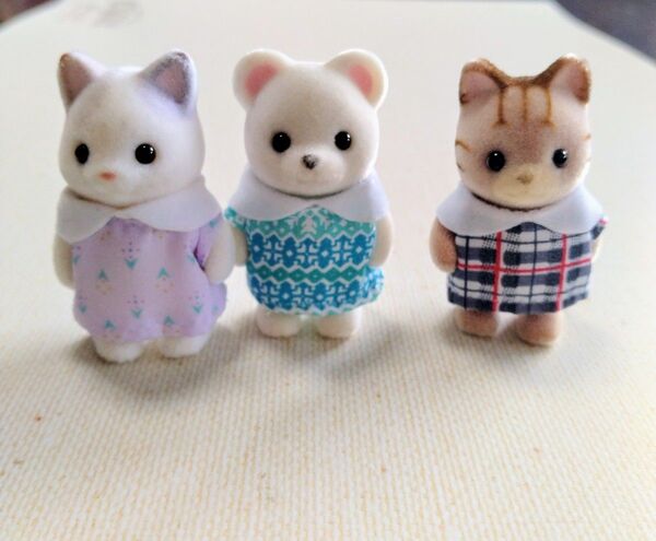シルバニアパーク 赤ちゃん しろくま しまねこ ラテねこ シルバニアファミリー