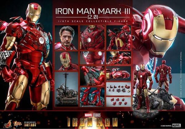 新品未開封 ホットトイズ アイアンマン・マーク3 (2.0版)通常版