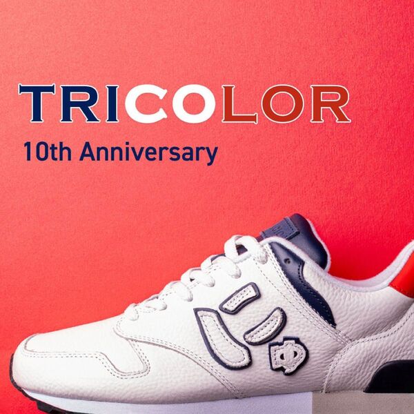 限定スニーカー トリコロールカラー 10th Anniversaryモデル 未使用