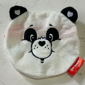 ケアベア フェイスポーチ2 白黒 ガチャ ふあふあ ポーチ 約13cm Care Bears 全6種 Perfect Panda