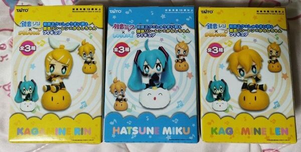 未開封 初音ミク×しゅうまい君&鏡音リン・レン×からしちゃんフィギュア