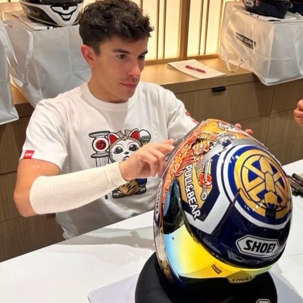 SHOEI X-Fourteen MARQUEZ MOTEGI3 マルケスご本人のサイン入り