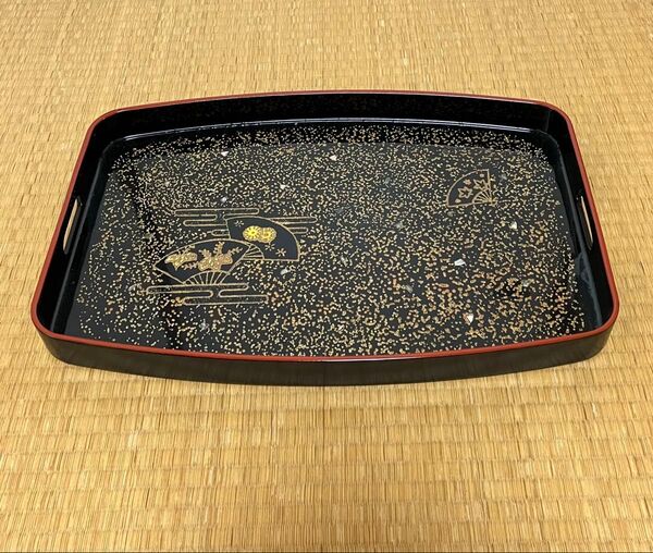 お盆 トレー 漆塗り