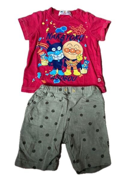 アンパンマン Tシャツ90cm・ハーフパンツ95cm