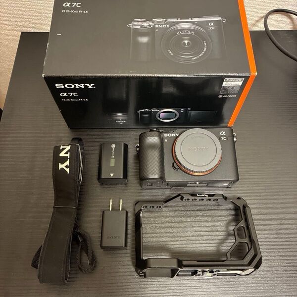 SONY α7C ILCE-7C ボディ ブラック SmallRigケージ付き