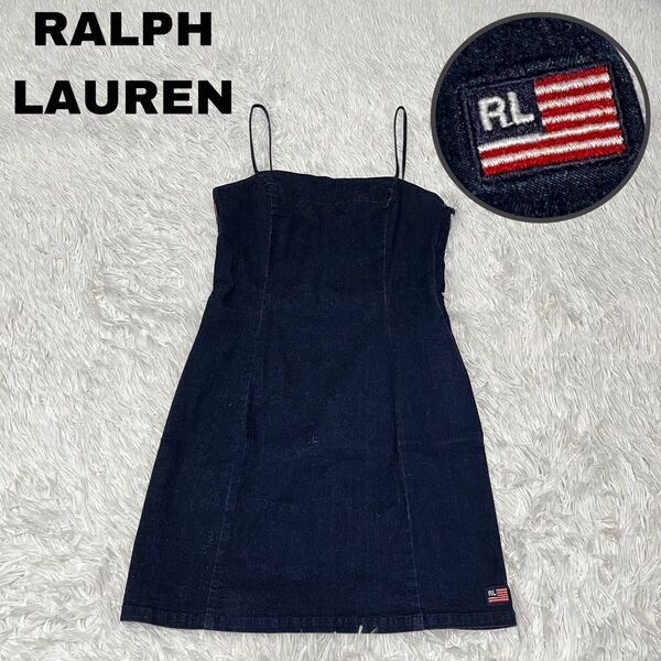 POLO JEANS RALPH LAUREN ポロジーンズ ラルフローレン デニムキャミソールワンピース インディゴ 6アメカジ