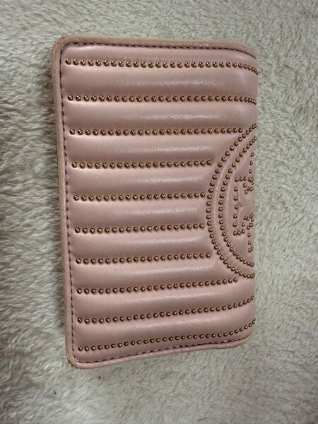 Tory Burch キルティングレザーウォレット ピンクベージュ 財布 トリーバーチ