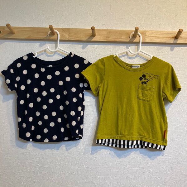 無印良品計画 SHOO LA RUE キッズ半袖Tシャツ 100cm 2枚セット
