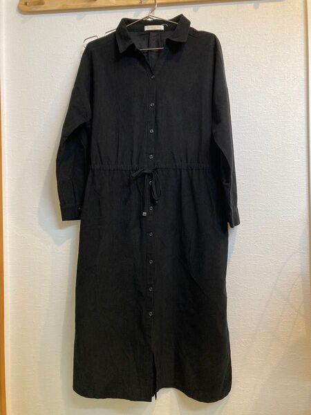 chocol raffine robe コーデュロイワンピース SIZE Free ブラック