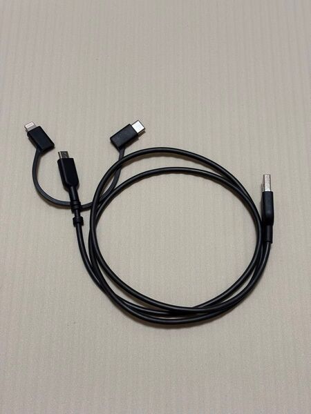 Anker アンカー PowerLine II 3-in-1 ケーブル ライトニング/USB-C/Micro USB端子 1m