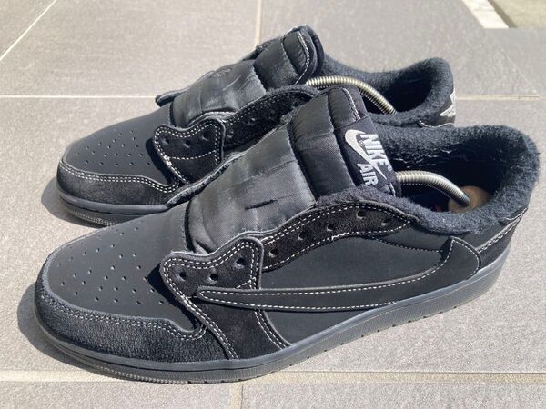 NIKE TRAVIS SCOTT × AIR JORDAN 1 LOW OG SP BLACK PHANTOM 28cm