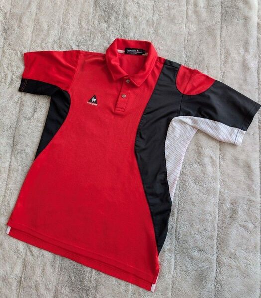 le coq sportif ルコック ゴルフ 半袖ポロシャツ メンズM 夏 赤