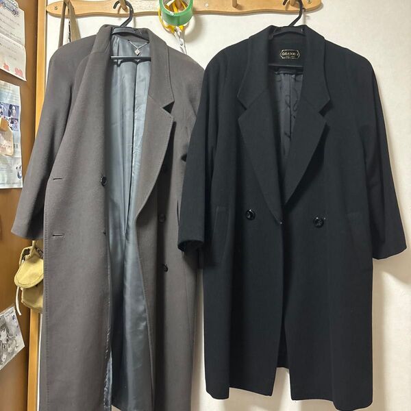 カシミヤ100% ロングコート他 2点セット