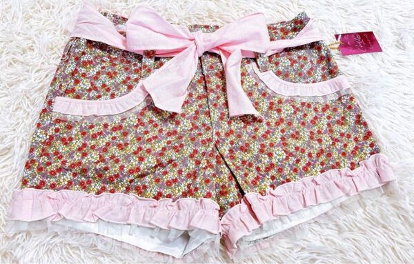 レア ショートパンツレース リボン 姫ギャル 平成 00s 花柄フリル グランジ