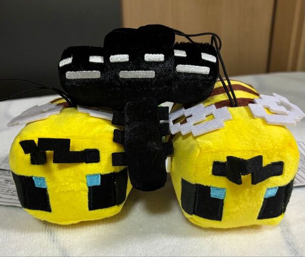 ぬいぐるみ マスコット マイクラ マインクラフト Minecraft 3つセット ハチ ミツバチ ウィザー