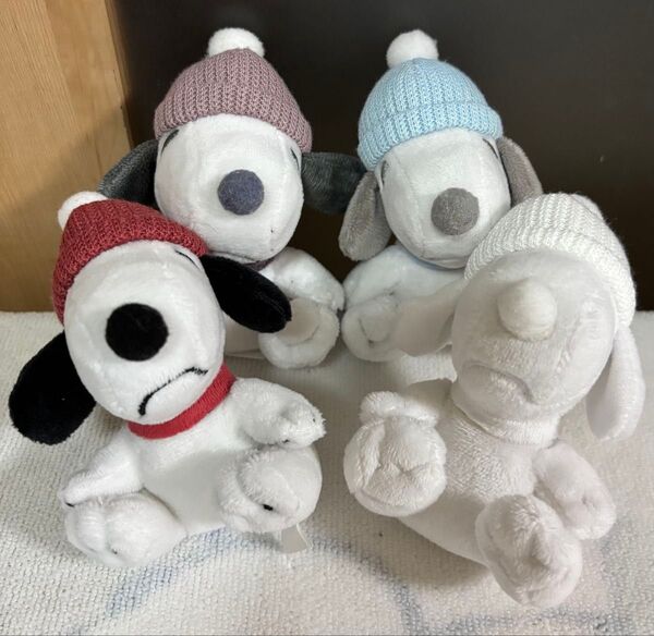 ぬいぐるみ スヌーピー winter セット ニット帽 SNOOPY PEANUTS