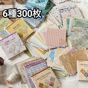 新!D69 肌理の図書館 双素材 ステッカー/ 十 ペーパー コラージュ素材