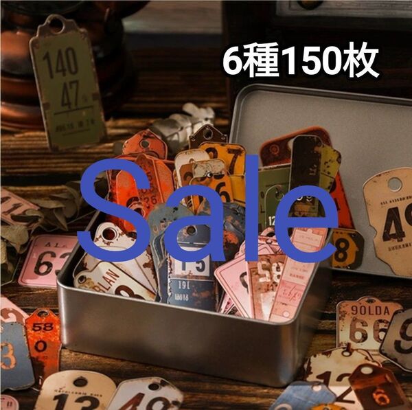 新!Y80 数字解構 ハードカードステッカー コラージュ素材 シール
