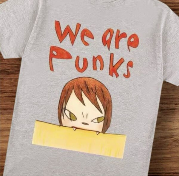 奈良美智 Tシャツ XLサイズ we are punks グレー
