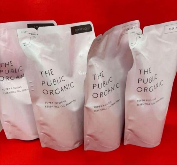 ザ パブリック オーガニック スーパーポジティブシャンプー 詰め替え 400ml×2トリートメント 詰め替え 400ml×2