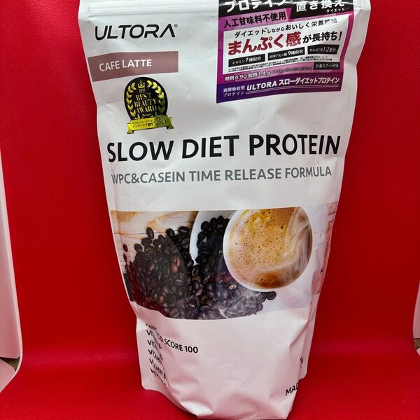 ULTORA ウルトラ スロー ダイエット プロテイン 1kg カフェラテ風味
