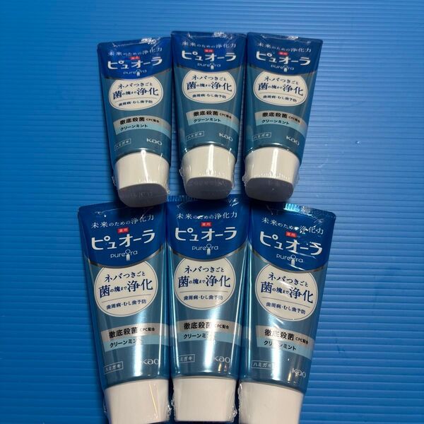 ピュオーラ 薬用ハミガキ グリーンミント115g×6本セット