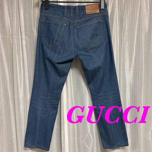 GUCCI/グッチ/44/イタリア製/スキニーデニムパンツ/ボタンフライ
