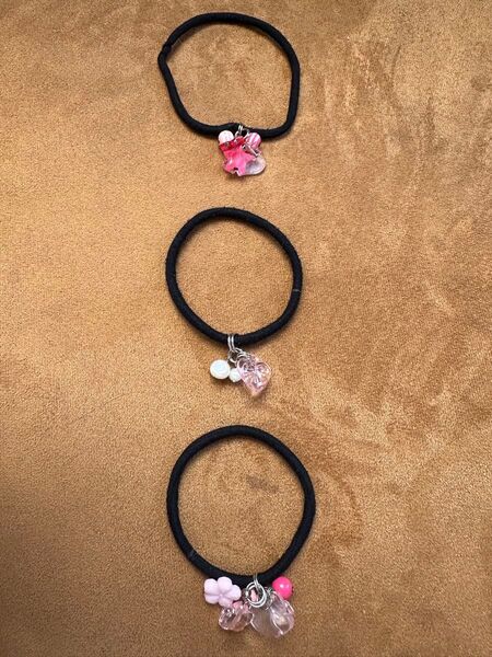 キッズ 女の子 ヘアゴム ハンドメイド 3個セット