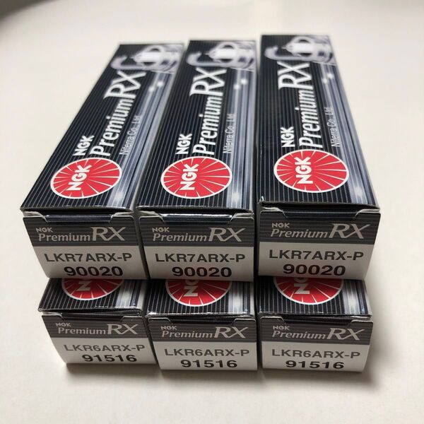 NGK プレミアムRXプラグ LKR7ARX-P 90020 3本 LKR6ARX-P 91516 3本計6本