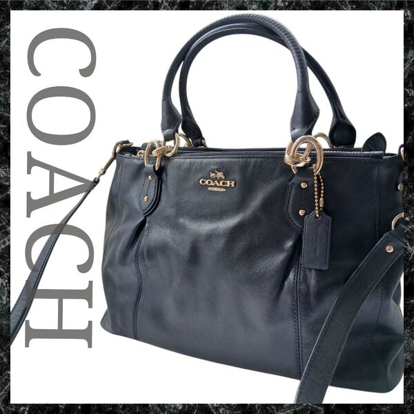 COACH コーチ バッグ メンズ レディース ブランド トートバッグ 2WAY ショルダーバッグ A4収納 ビジネスバッグ 紺